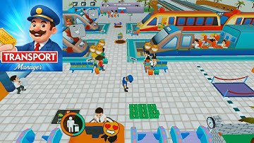 Transport Manager 🚚 - Gameplay Walkthrough Part 1 🚄 - Upgrade Trains Earn Rewards🚆 (iOS, Android)