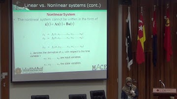 Nonlinear Control Systems, are they necessary? by Prof. Dr. Rini Akmeliawati