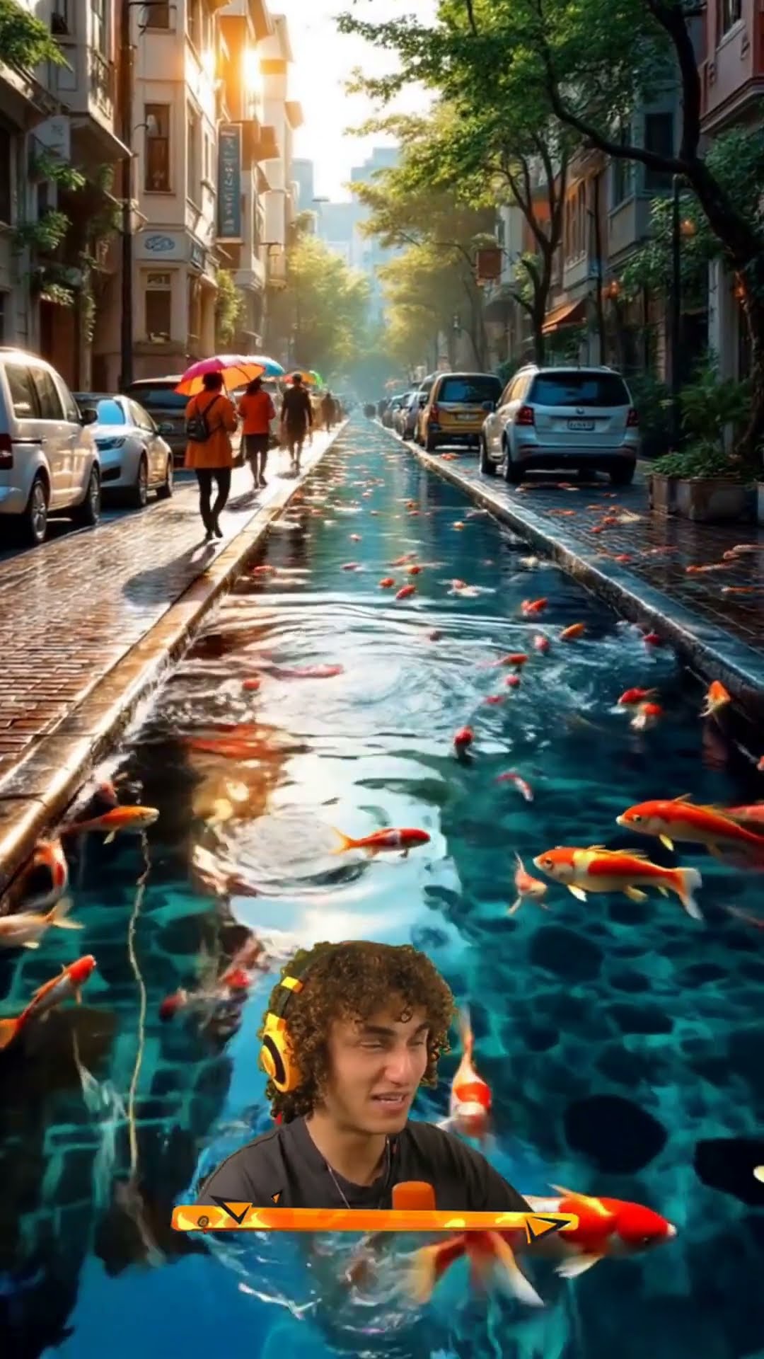 Fish SWIMMING Inside The STREET!?