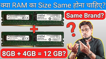 RAM Mixing : Different Size & Brand | Can We Use Different Size & Company RAM Together?