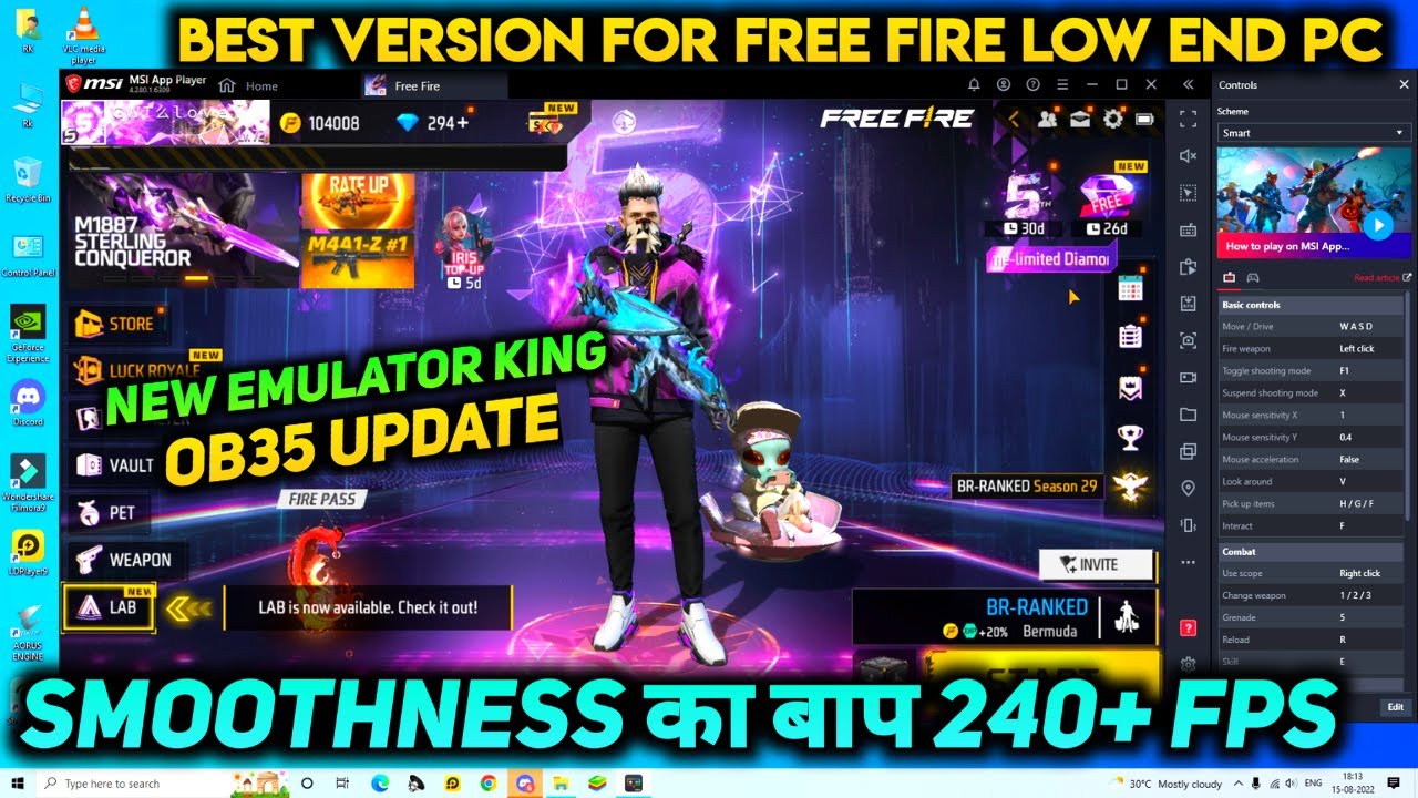 How to download Free Fire OB35 update on PC (Emulator)