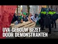 LIVE: Demonstranten bezetten UvA-pand bij Binnengasthuisterrein