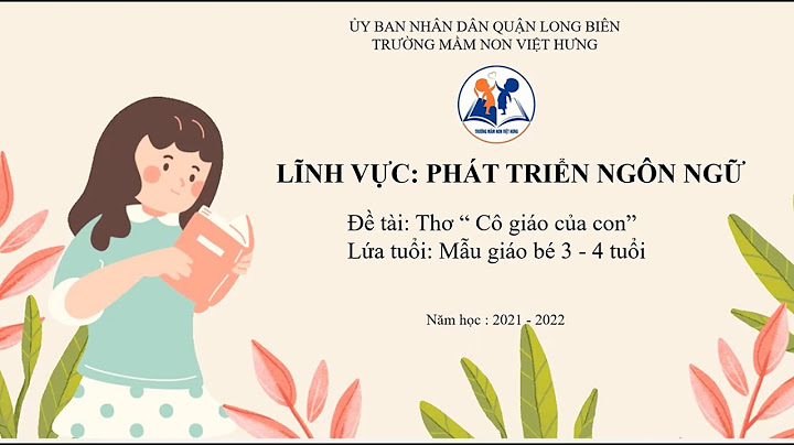 Bài văn cô giáo mâm non viết cho trẻ năm 2024