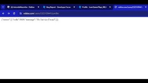 Roblox is Down on Computer ("errors":[{"code":9007,"message":"Service Instances Unavailable"}]})