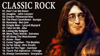 Classic Rock 60s 70s 80s | Classic Rock Greatest Hits Playlist | Bon Jovi, Scorpions, Guns N Roses