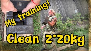 Clean 2*20kg 💪| Gripsport 💪| Training gripsport 💪| Сила хвата 💪| Тренируем сильный хват 💪