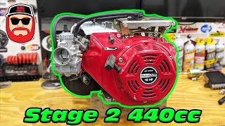 24hp Stage 2 440cc Build | Billet Rod & Flywheel, 34mm Mikuni, .308cam, double valve springs