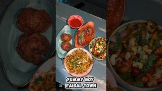 Yummy Boy Faisal Town serves tasty Chinese food at reasonable price. Drumsticks, chew nut chicken,