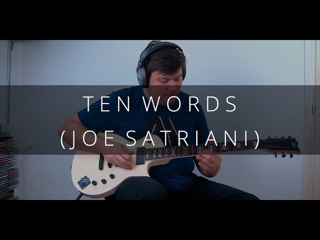 Joe Satriani - Ten Words guitar cover by Peter Papp class=