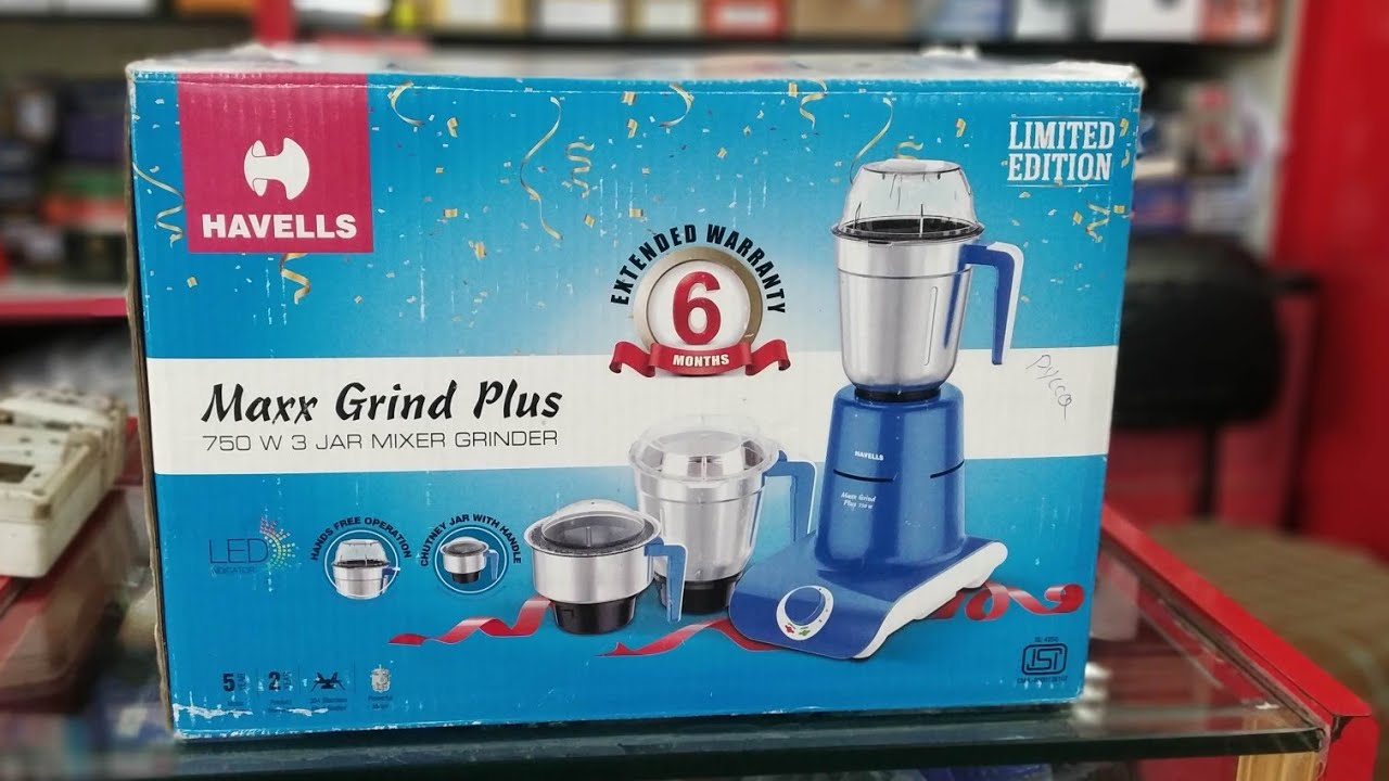 Havells Maxx Grind Plus 750W 3Jar Mixer Grinder Limited edition 6
