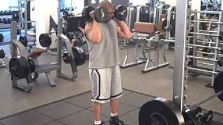 Alternating arm and leg DB split jerk