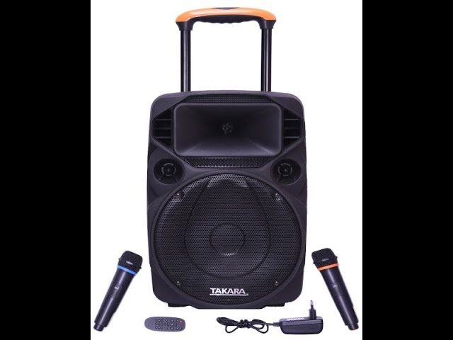 Takara T-1112 Audio Speakers with Cordless Double Mike class=