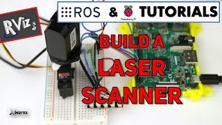 DIY Laser Scanner with TfMini and Raspberry Pi | ROS Tutorial for beginners #7