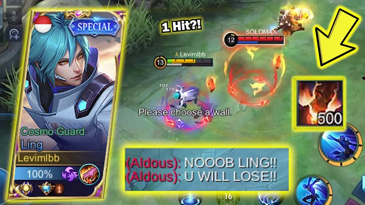 LING LEVIMLBB VS ALDOUS 500 STACK 1 SHOT HACK?!! | WHO WILL WIN? (INTENSE MATCH) - MLBB