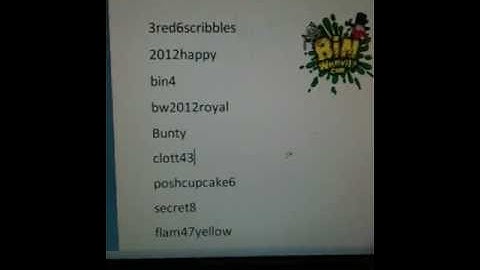 binweevil codes that 100% work!!