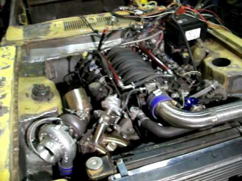 Megasquirt 3 prototype testing on turbo LM7 5.3V8 - YouTube 5 7 hemi engine parts diagram 