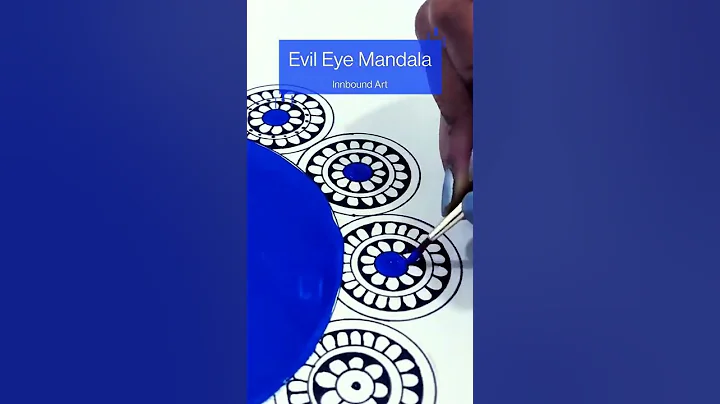 Evil Eye Styled Mandala in Blue | Innbound Art | Sneha Thakre