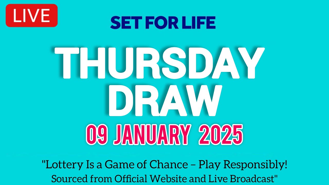 The National Lottery Set For Life Live draw results from Thursday 09