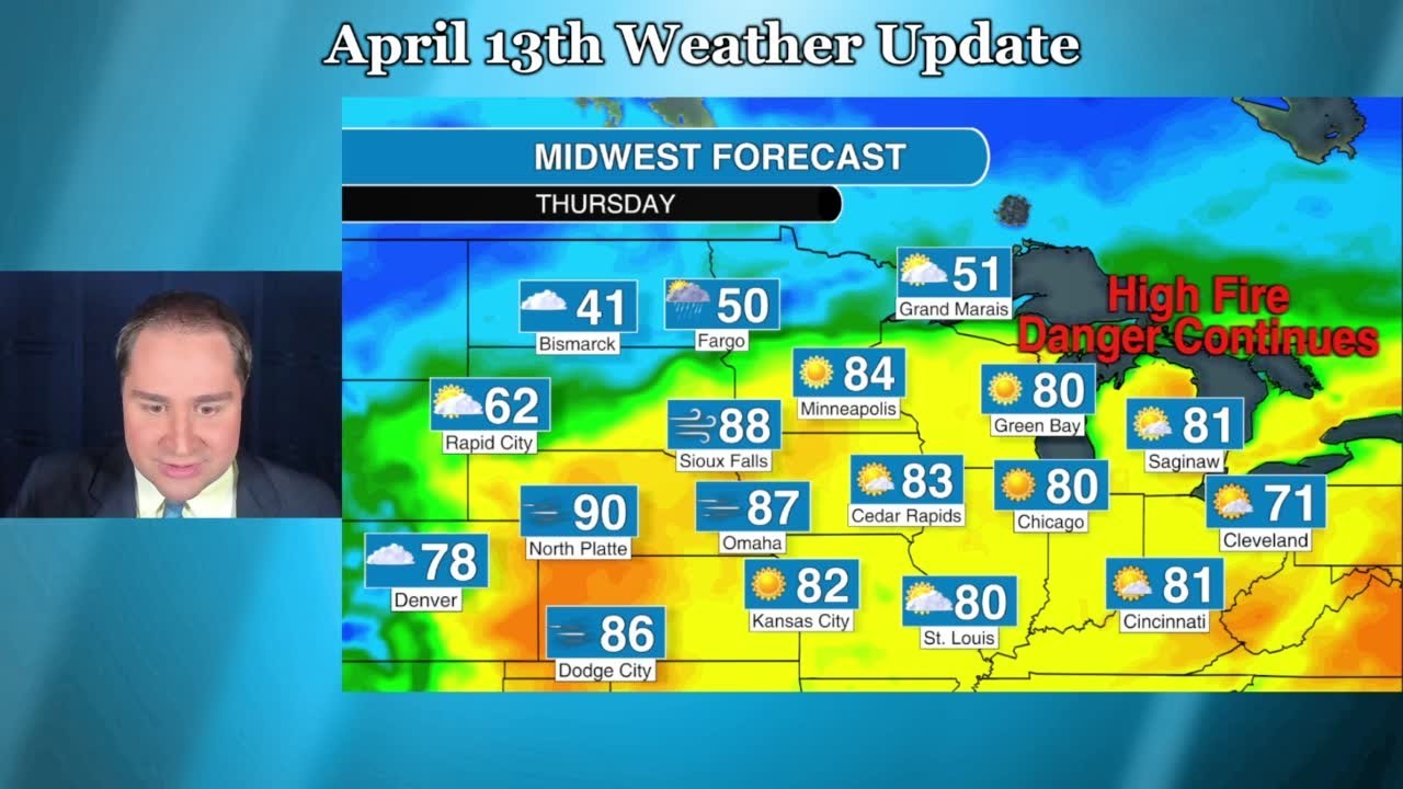 Thursday, April 13 Midwest weather update - YouTube