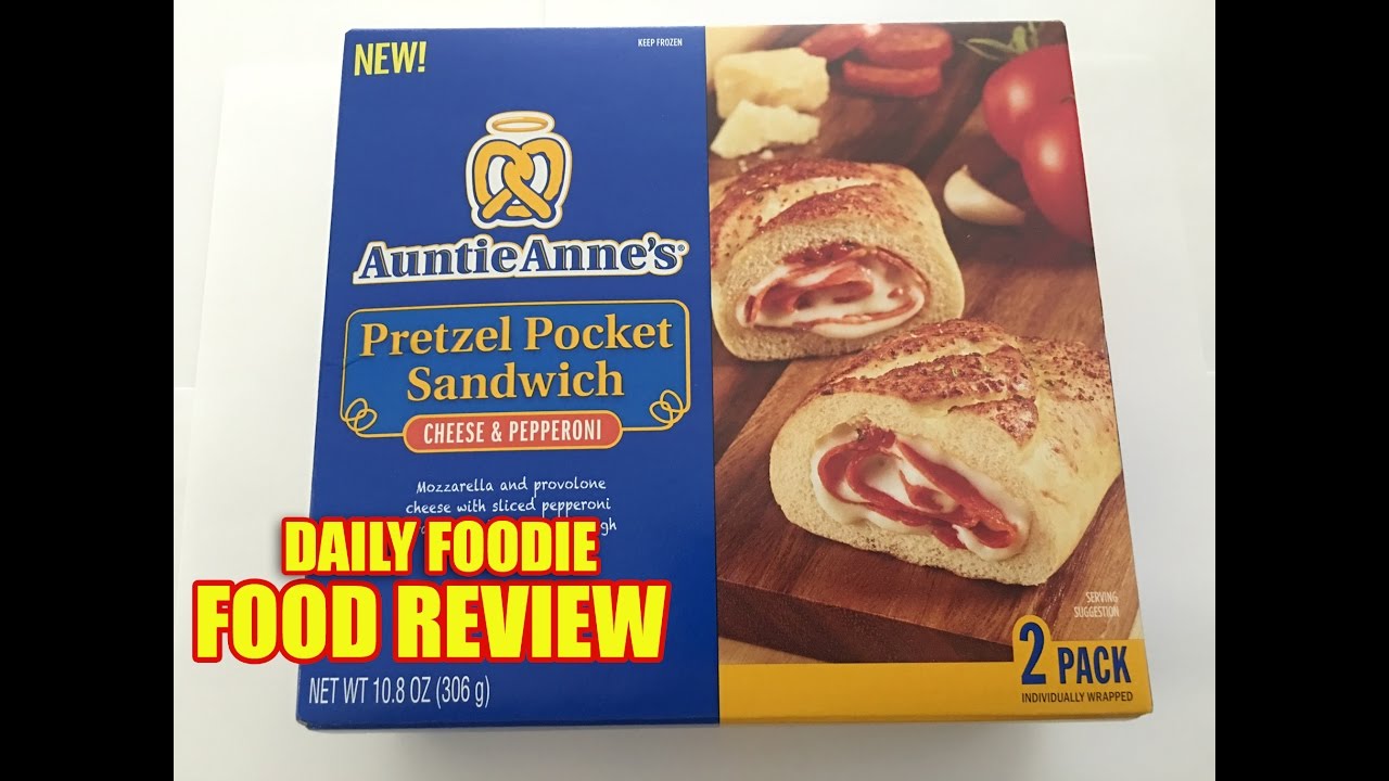 Pretzel Pocket Sandwich Review Auntie Anne's Cheese & Pepperoni