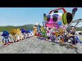 ALL GLAMROCK VS NEW 3D SONIC IN GARRY'S MOD!!!