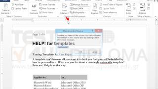 Insert a new citation placeholder, just before the first word of the document, using the name...