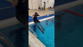 #shorts  السباحة تحت الماء مسافة ٢٥ متر 