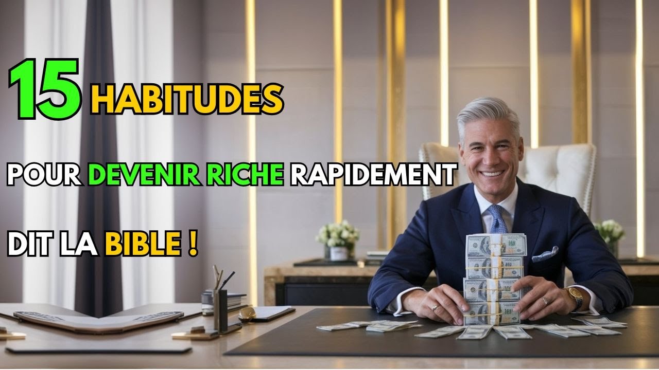 Découvrez 15 Habitudes Bibliques d'un Millionnaire pour Prospérer - YouTube