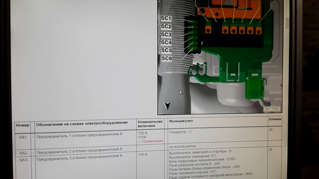 Polo Sedan предохранители - YouTube