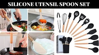 Mastering the Art of Cooking with Silicone Spoon Sets #kitchentools #kitchenspacesavers #utensils