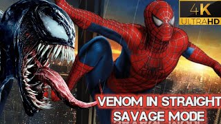 Venom causing absolute chaos in the streets of New York City. PS5 Spiderman 2 gameplay with Venom