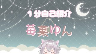 「【新人Vtuber】　自己紹介　苺菓ゆん🍓👻」のサムネイル