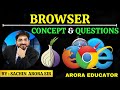 What is Web Browser | Browser Types | Browser Questions/MCQ & Concept | Arora Educator |