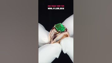 Nhẫn Nam NGỌC LỤC BẢO QUÝ HIẾM | Màu Xanh Quyền Lực Tại TahiGems!