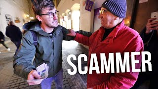 SCAMMER CAUGHT ON CAMERA - STARTS RUNNING AWAY (Honest Guide)