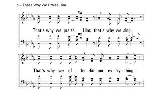 Miniatura del video "That's Why We Praise Him"