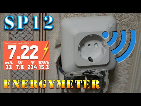 Viedā Wifi ligzda SP12-P AVATTO ar enerģijas monitoringu TUYA SMART