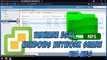 VMware ESXi - Create Datastore from Windows Network Share via NFS
