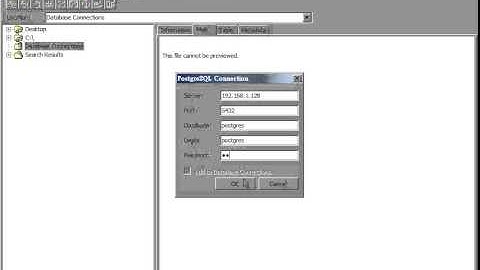 Connect to PostgreSQL with SuperGIS DataManager