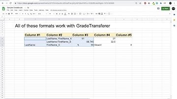 Transfer grades from Google Sheets into your gradebook using GradeTransferer