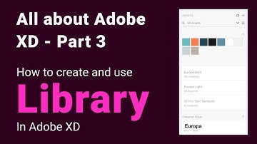 Adobe XD library - How to create and use it