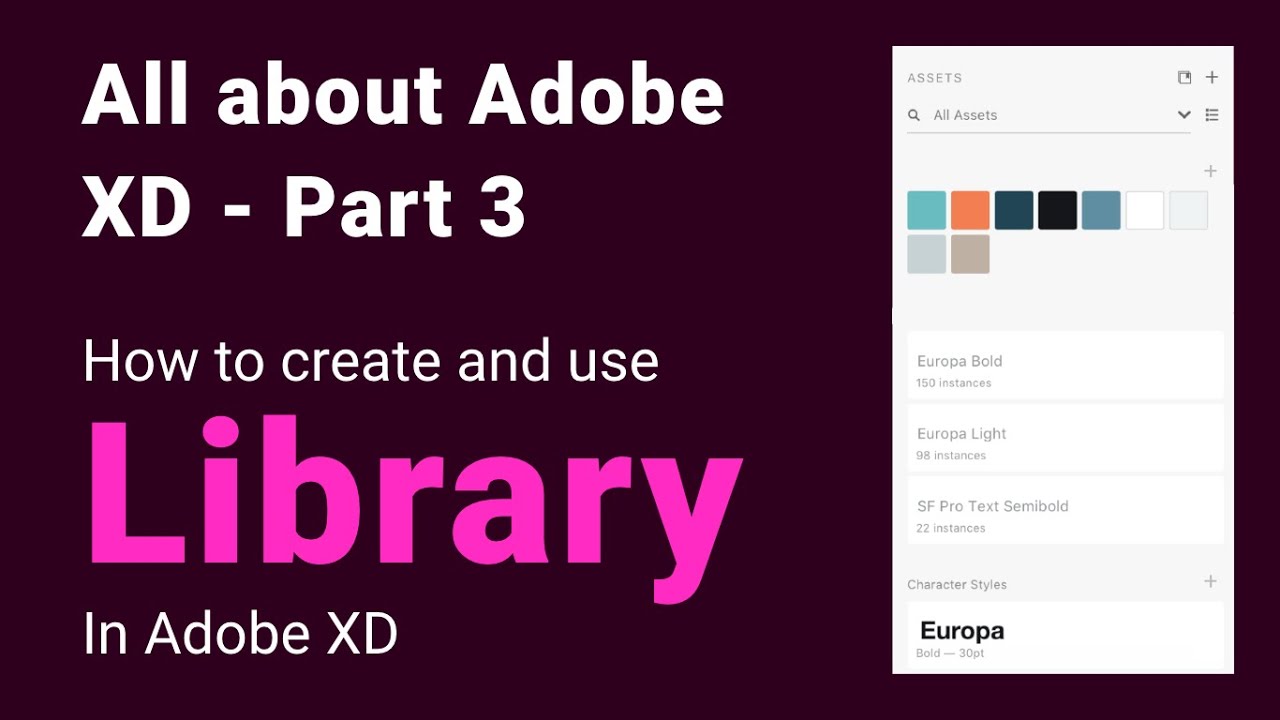 How to create and use Adobe XD Library