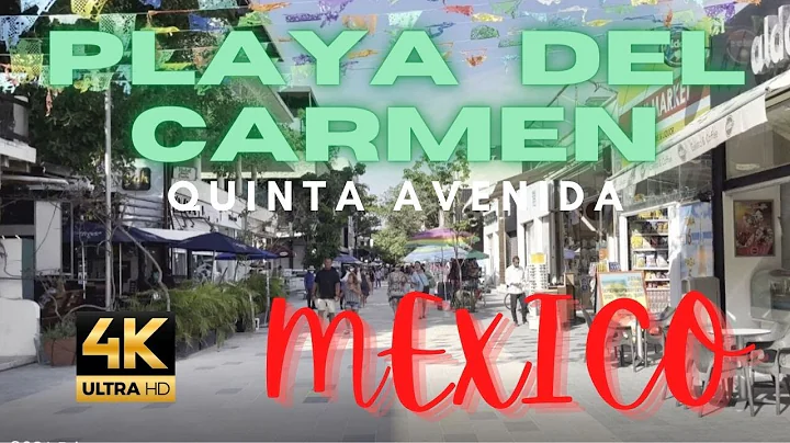 [4k] Walking Tour of 5th Avenue/Quinta Avenida in Playa del Carmen, Mexico | March 2021