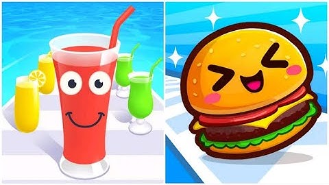 Juice Run Vs Food Run New New 🍔🍔Walkthrough Gameplay Andriod And Ios WE3968