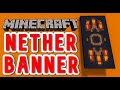 How to make a NETHER banner in Minecraft!