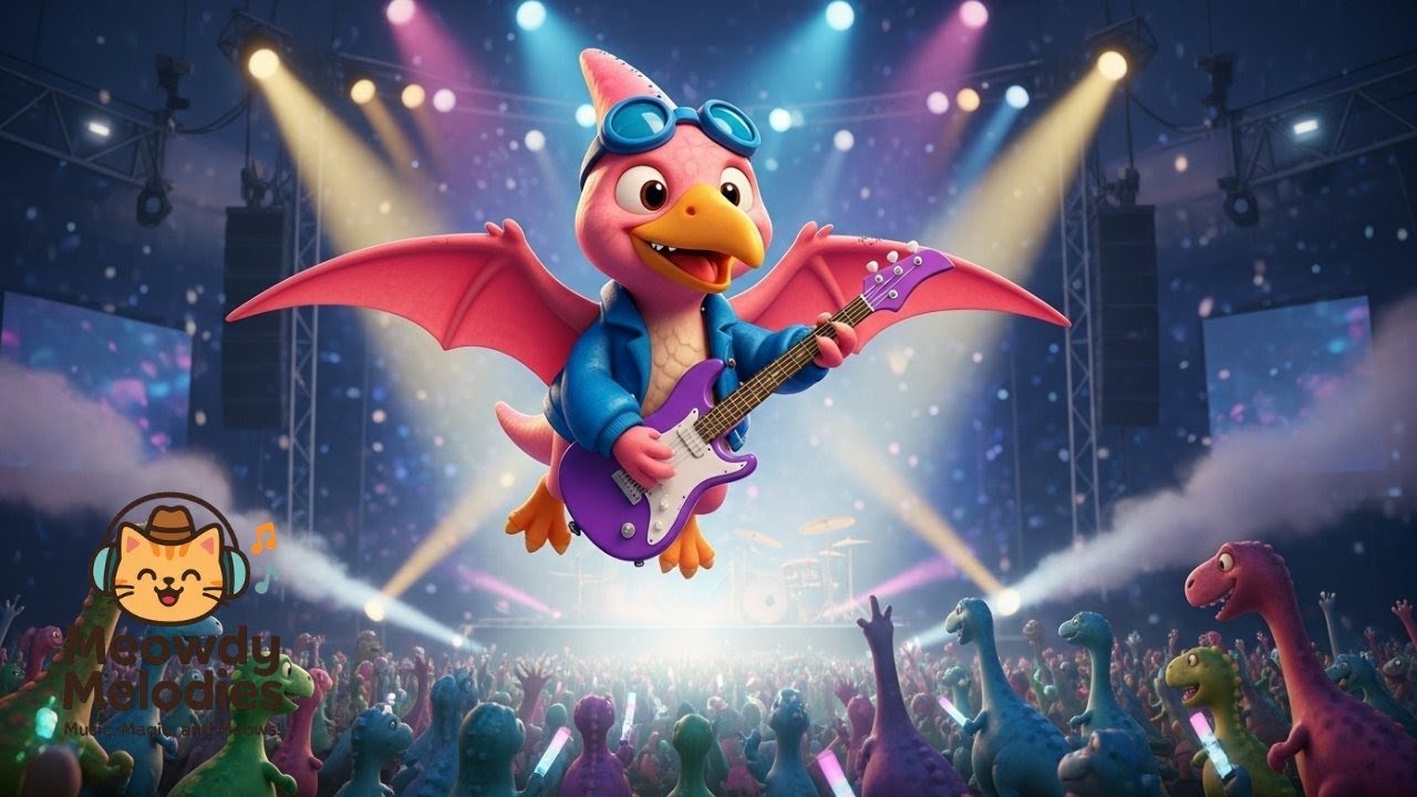 🎸 Dino Band Dance Party  Baby Dinosaurs Sing, Play & Dance! 🦖✨  Fun Kids Music Show