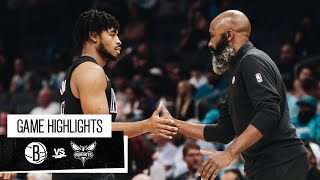 Game Highlights | Brooklyn Nets vs. Charlotte Hornets | 10.30.23