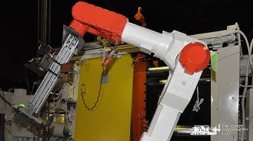 Kawasaki FS060L, Six Axis Industrial Robot w/ Die Sprayer and Part Extractor Package - DCM 4790