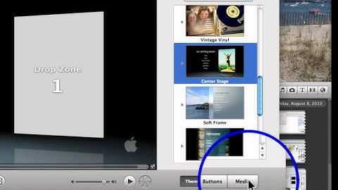 How do I get a movie (iMovie) to a DVD using iDVD?