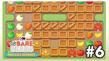 We Bare Bears | Match 3 Repairs | Game Walkthrough #6 | Cartoon Network